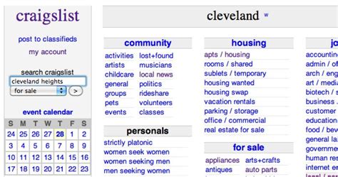 If youre posting a free job on Craigslist, you can jump right in; theres no need to set up an account. . Craigslist cleveland free